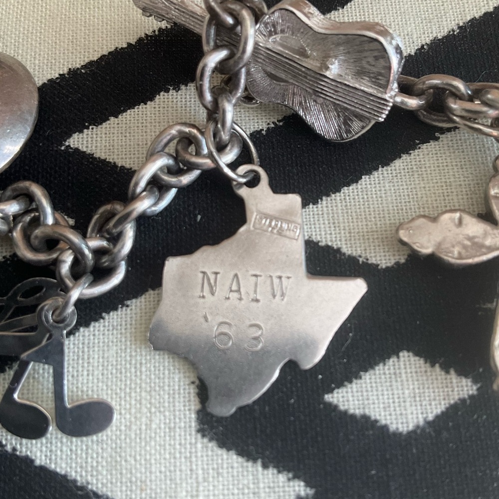 Sterling Silver Texas Scene Charm Necklace - Picture 9 of 9